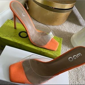 Orange Sandal Heels